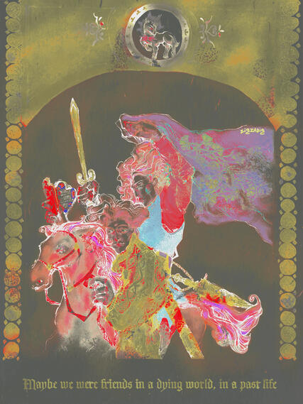 DYING WORLD. Mixed media. 2024.